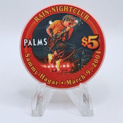 Palms Casino Resort Las Vegas Nevada 2004 'Sammy Hagar' LE $5 Casino Chip E1958