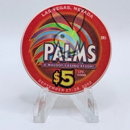 Palms Casino Resort Las Vegas Nevada 2002 'Playboy 20 Years' Series 34 LE $5 Casino Chip E1954