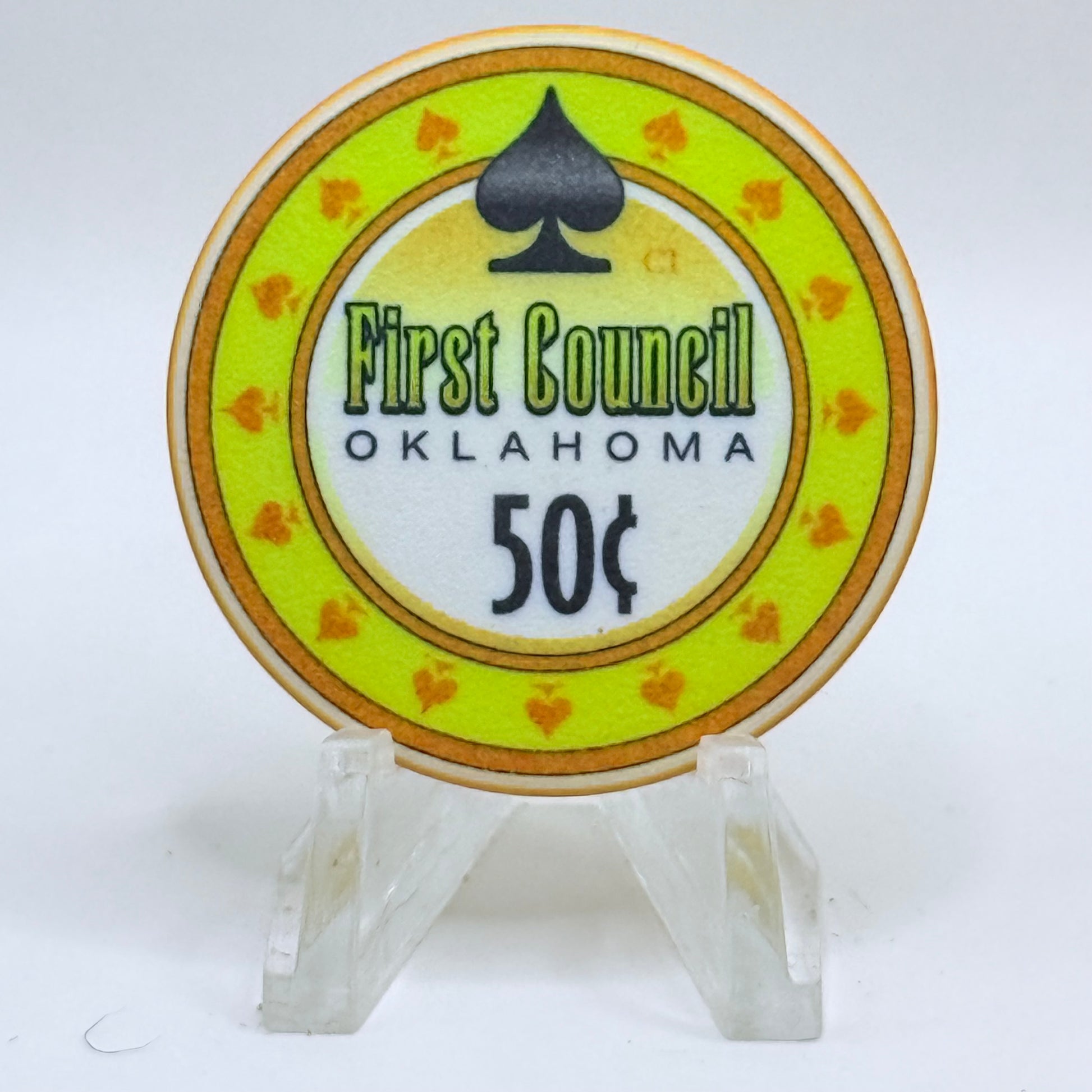 First Council Newkirk Oklahoma 2008 $0.50 Casino Chip
