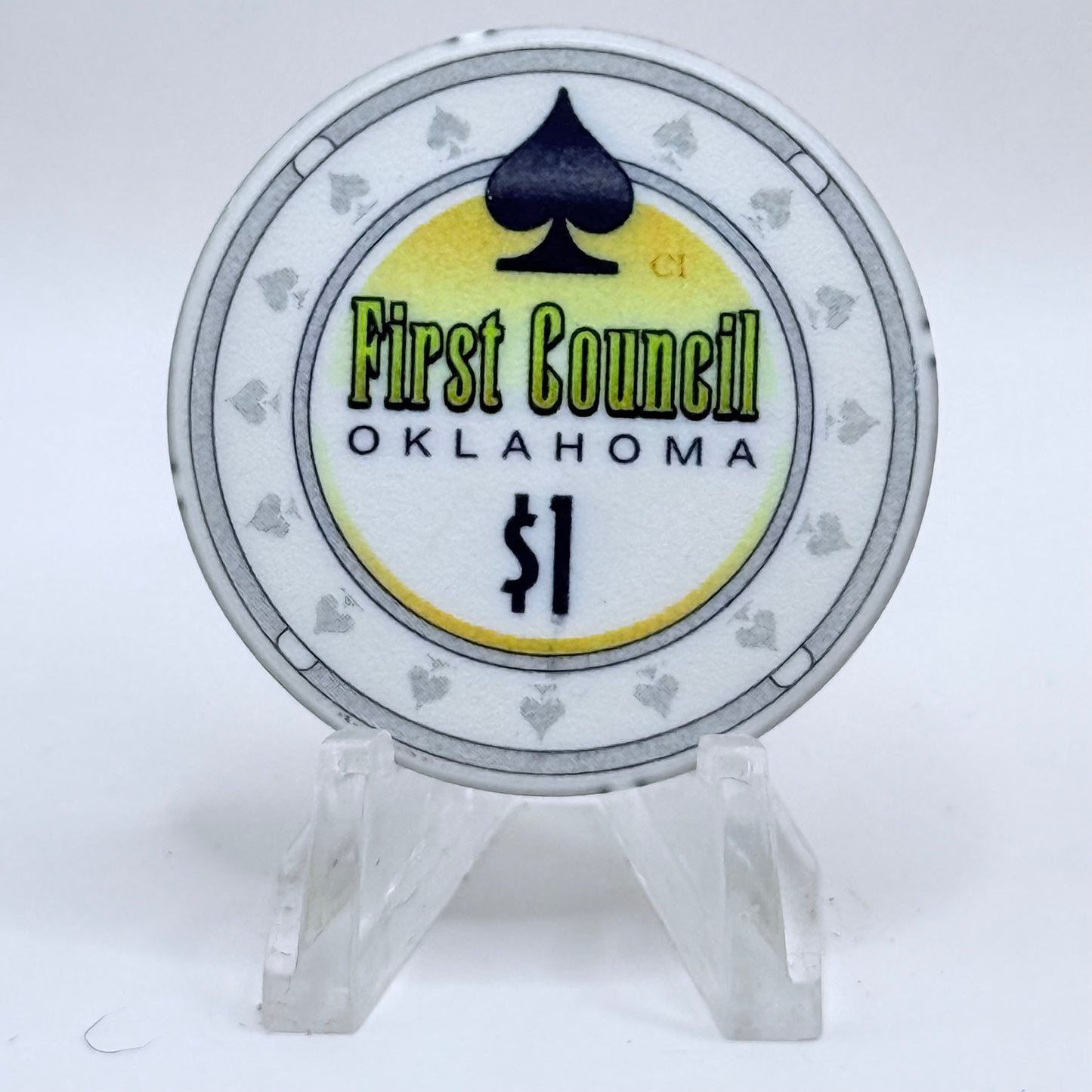 First Council Newkirk Oklahoma 2008 $1 Casino Chip