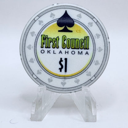 First Council Newkirk Oklahoma 2008 $1 Casino Chip