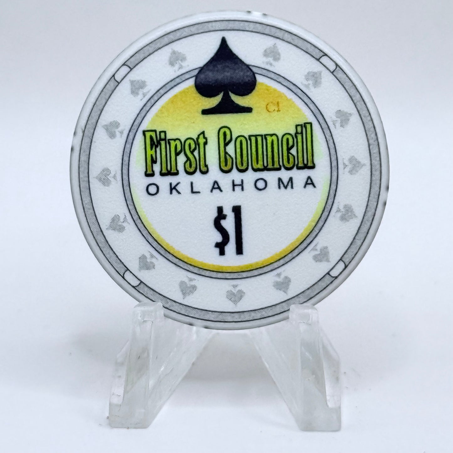 First Council Newkirk Oklahoma 2008 $1 Casino Chip