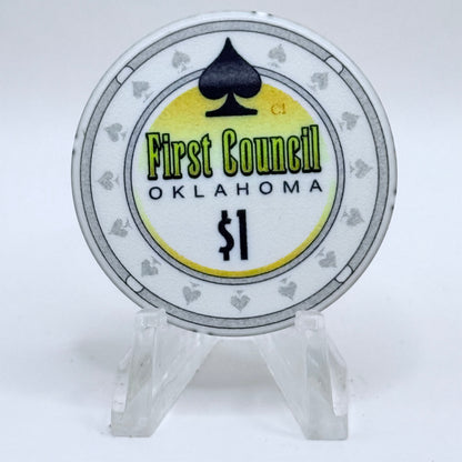 First Council Newkirk Oklahoma 2008 $1 Casino Chip