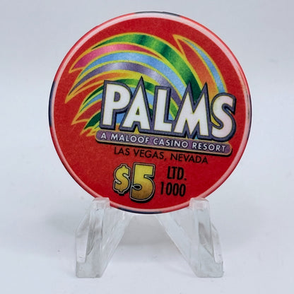 Palms Casino Resort Las Vegas Nevada 2002 '10th Annual CCGTCC' LE $5 Casino Chip E1959