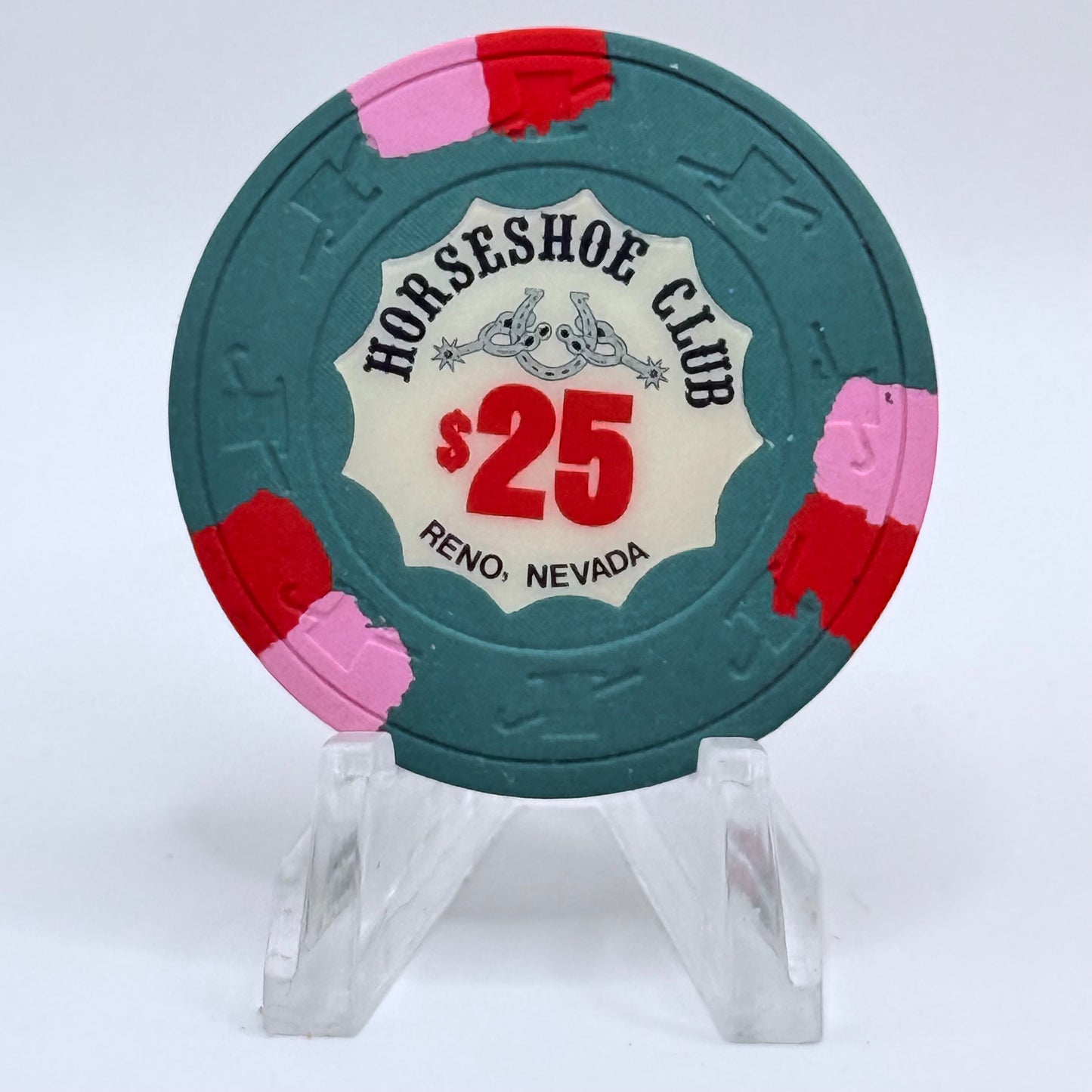 Horseshoe Club Reno Nevada 1977 $25 Casino Chip N5186