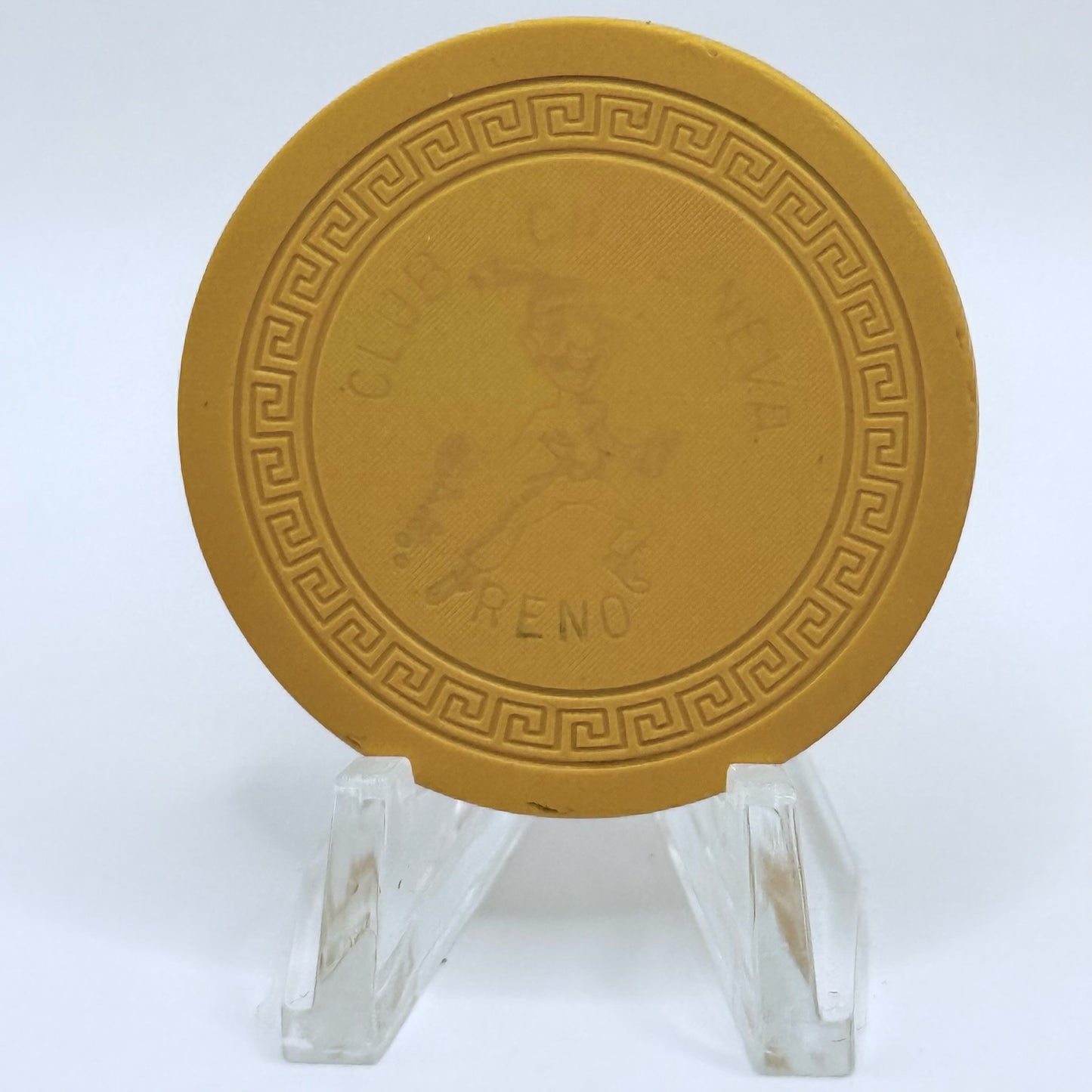 Club Cal-Neva Reno Nevada 1950s Series 101 Yellow Roulette Casino Chip N7471