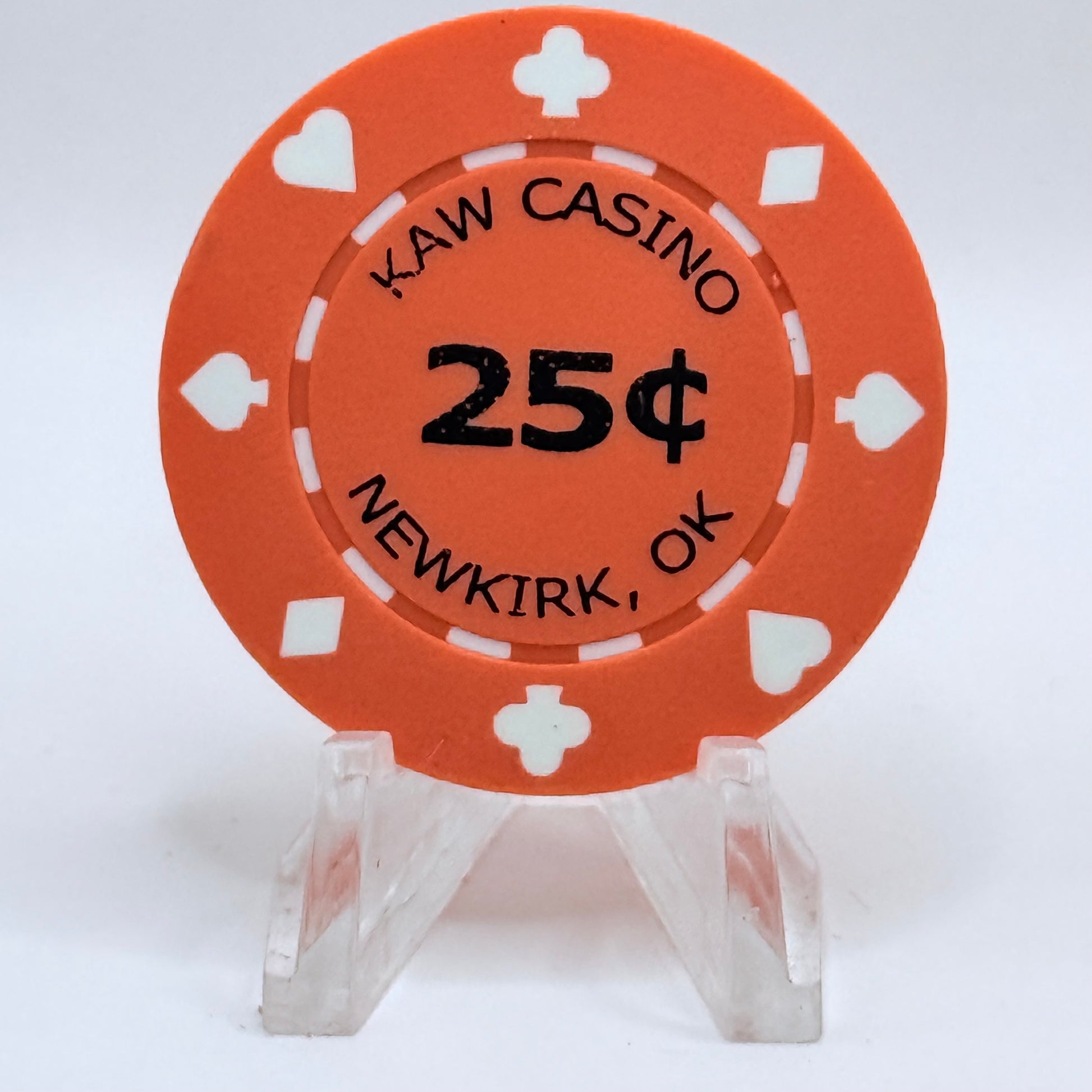 Kaw Nation Newkirk Oklahoma $0.25 Casino Chip