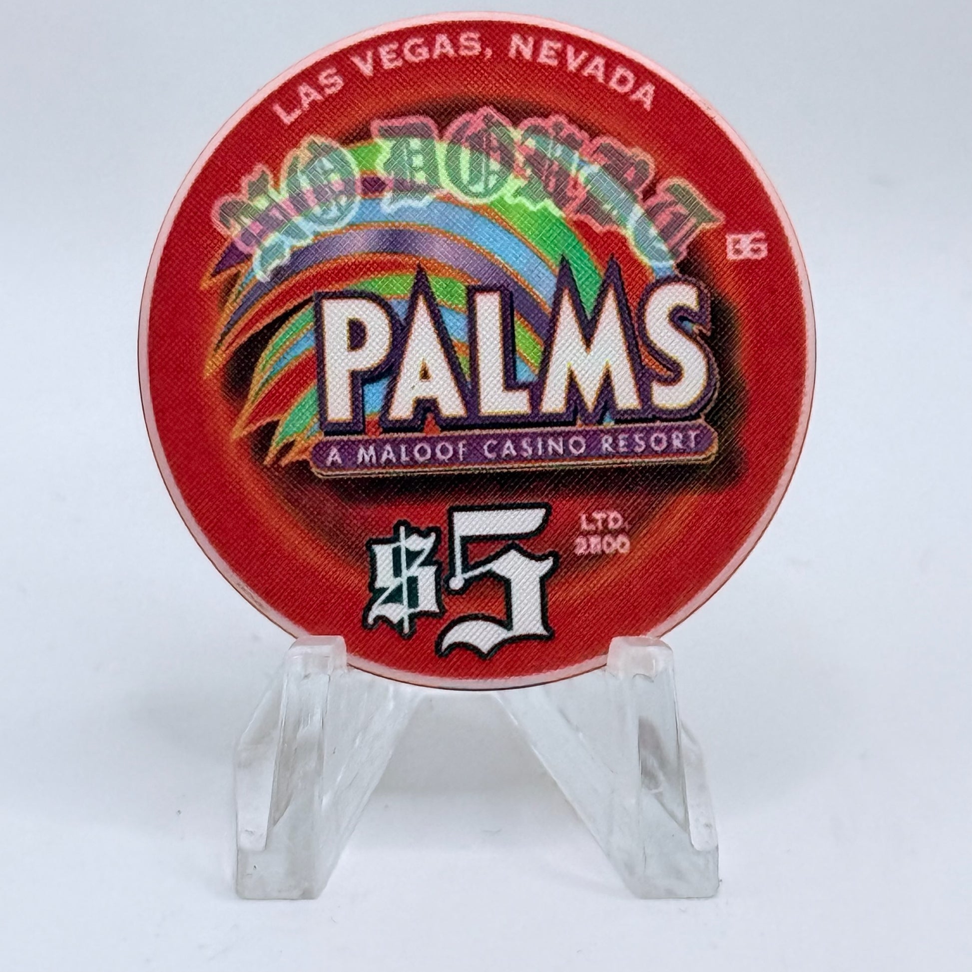 Palms Casino Resort Las Vegas Nevada 2004 'No Doubt' LE $5 Casino Chip E3387