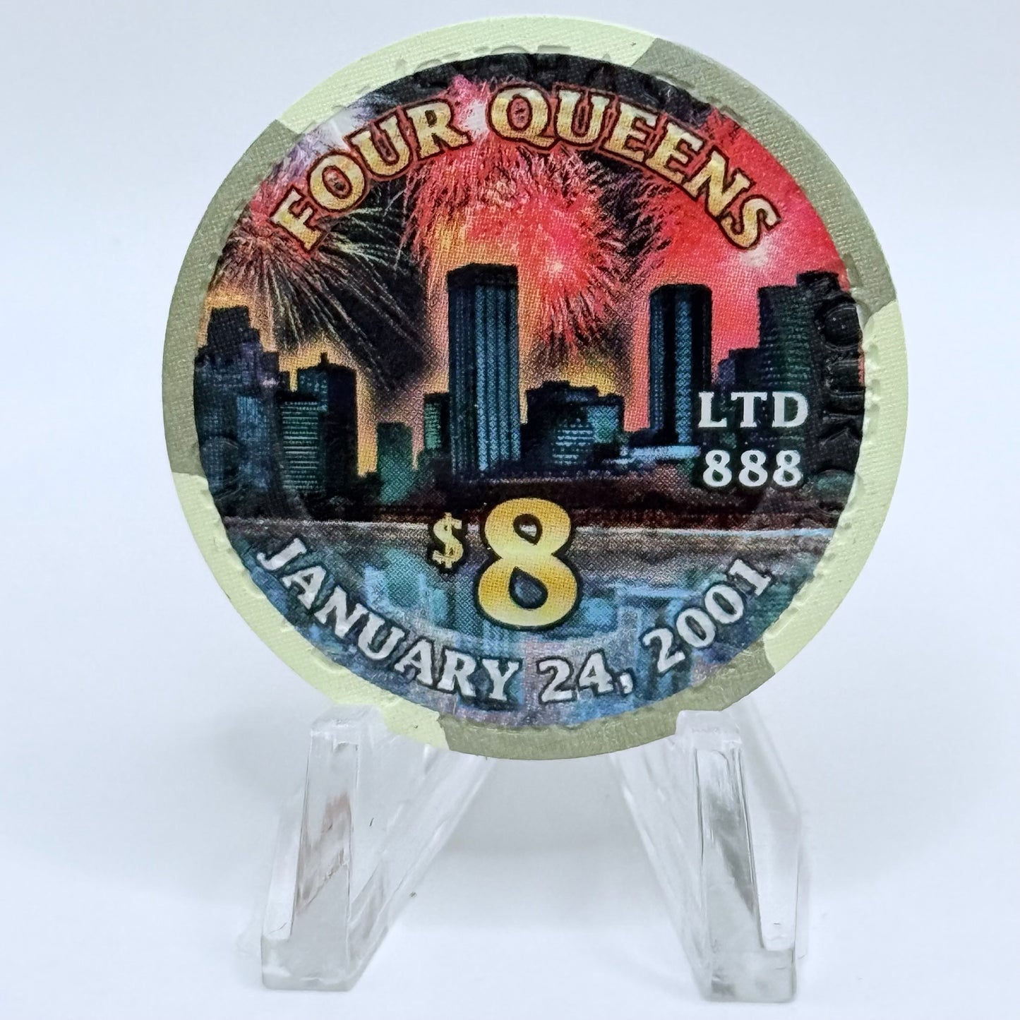 Four Queens Las Vegas Nevada 2011 'Chinese New Year' LE $8 Casino Chip V7427