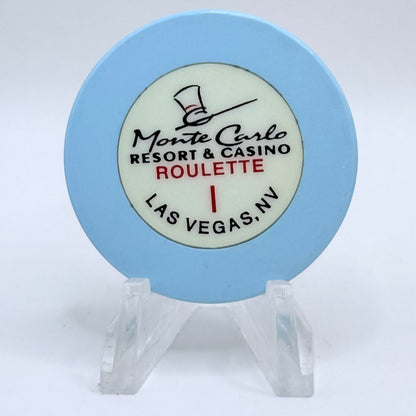 Monte Carlo Resort & Casino Las Vegas Nevada 1996 Series 101 Roulette Casino Chip N8775