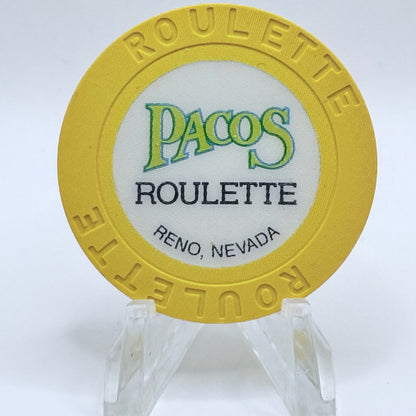 Pacos Reno Nevada 1989 Series 1 Roulette Casino Chip N6547