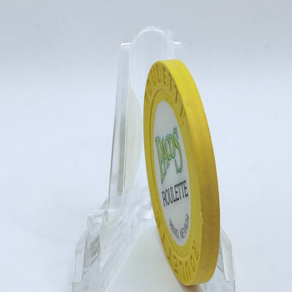 Pacos Reno Nevada 1989 Series 1 Roulette Casino Chip N6547