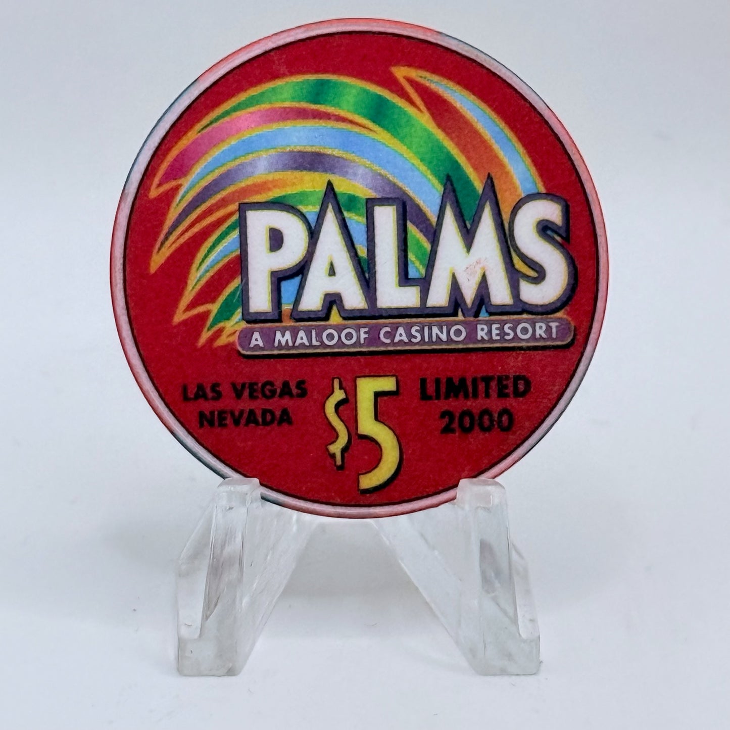Palms Casino Resort Las Vegas Nevada 2004 'Amber Brkich' LE $5 Casino Chip E3542