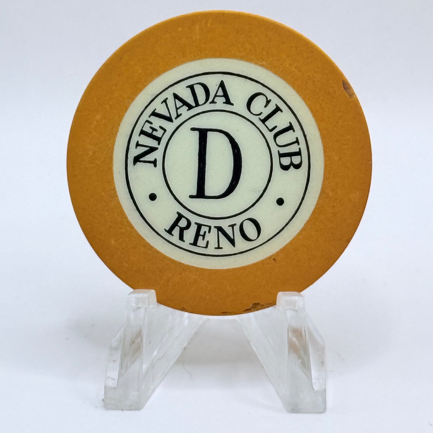 Nevada Club Reno Nevada 1950s Series 4 Roulette Casino Chip N5296