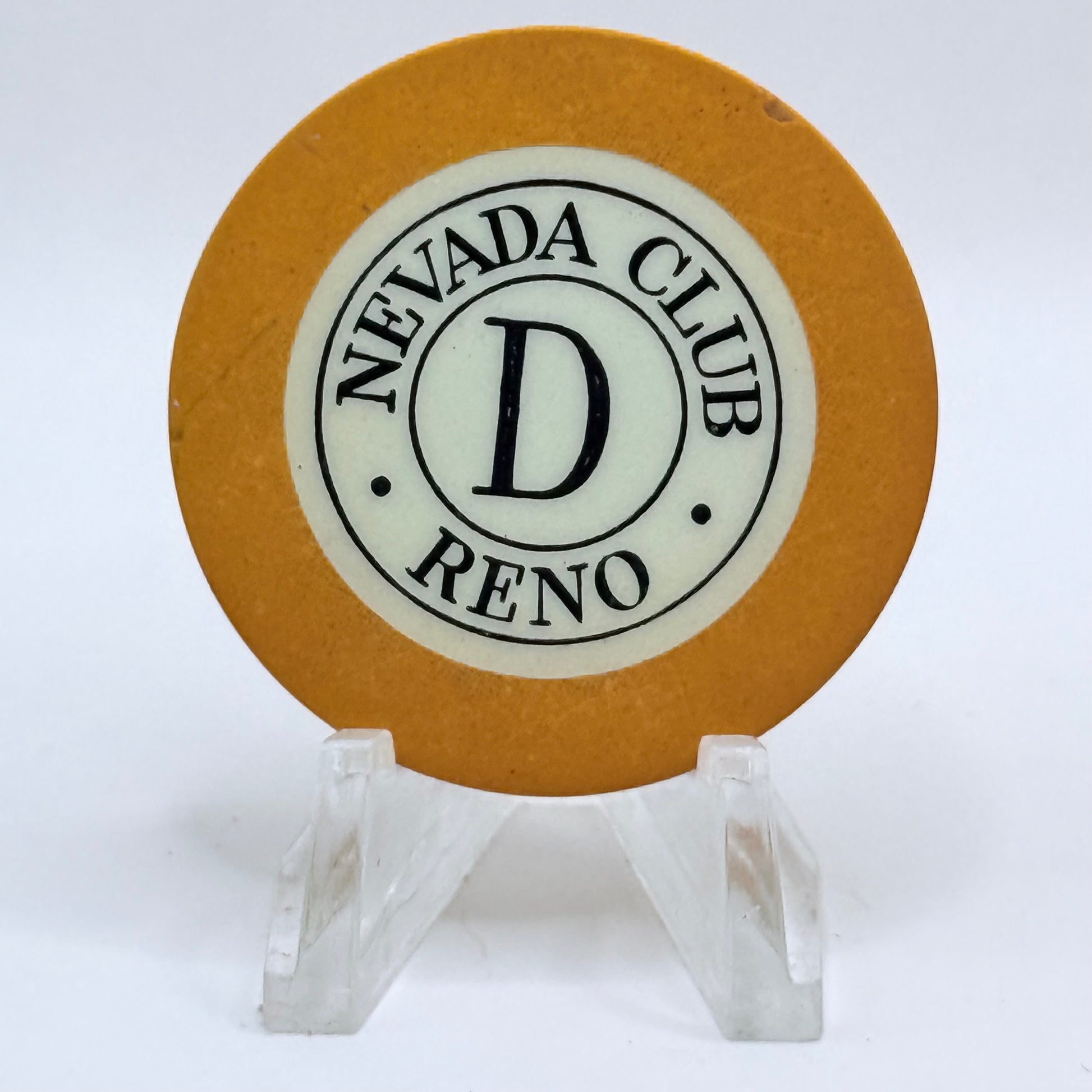 Nevada Club Reno Nevada 1950s Series 4 Roulette Casino Chip N5296