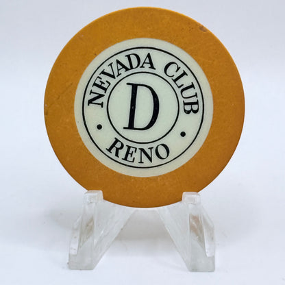 Nevada Club Reno Nevada 1950s Series 4 Roulette Casino Chip N5296
