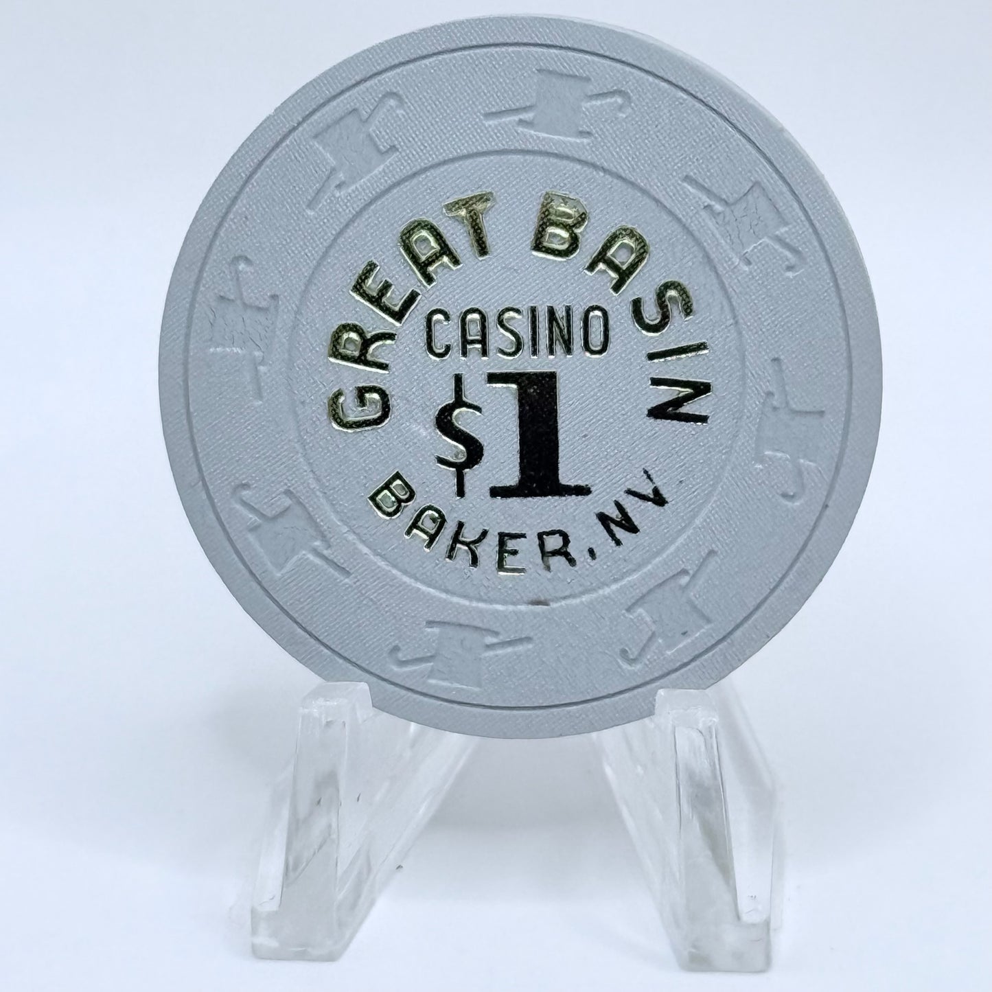 Great Basin Casino Baker Nevada 1981 $1 Casino Chip N2840