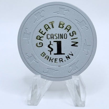 Great Basin Casino Baker Nevada 1981 $1 Casino Chip N2840