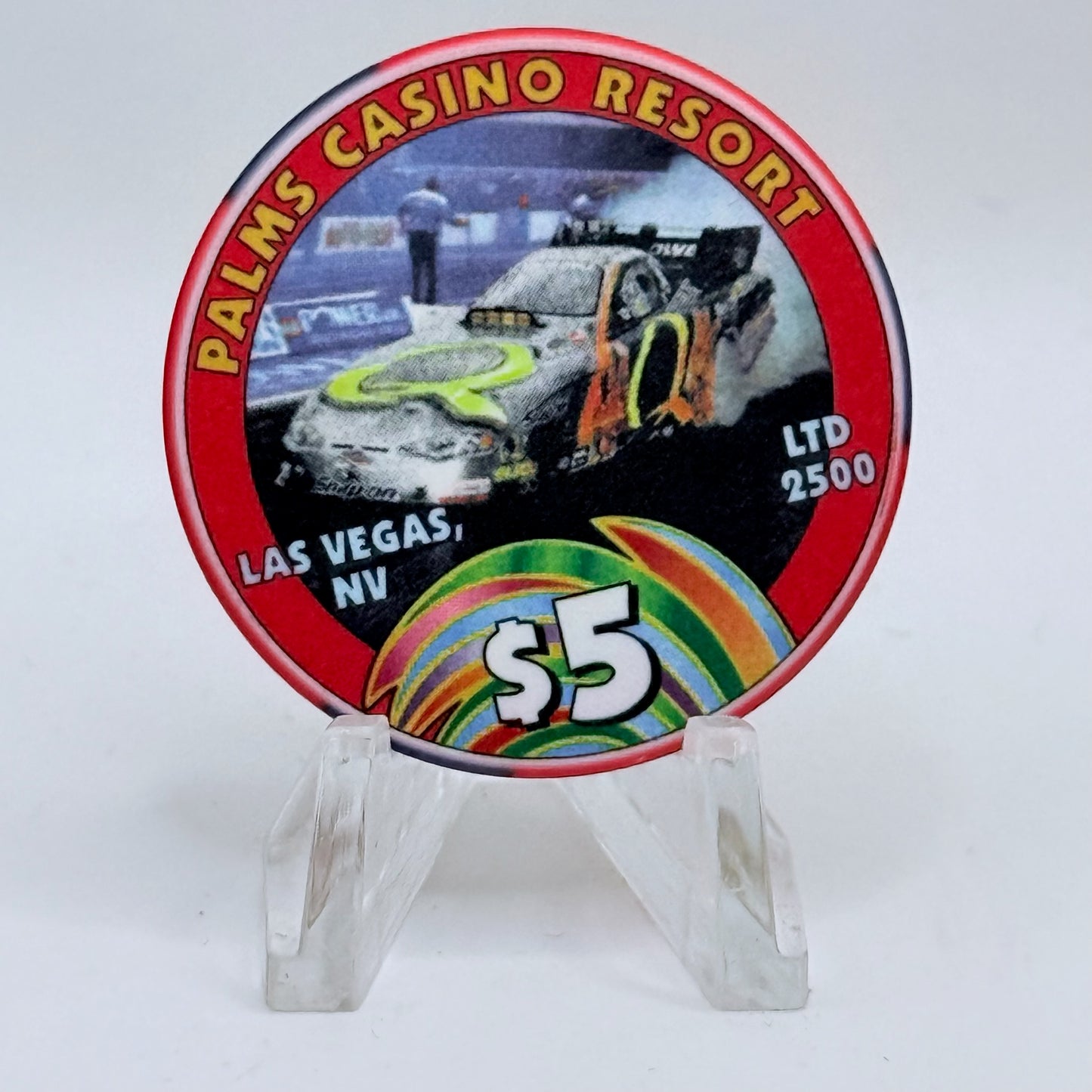 Palms Casino Resort Las Vegas Nevada 2004 'Tony Pedregon' LE $5 Casino Chip E4012