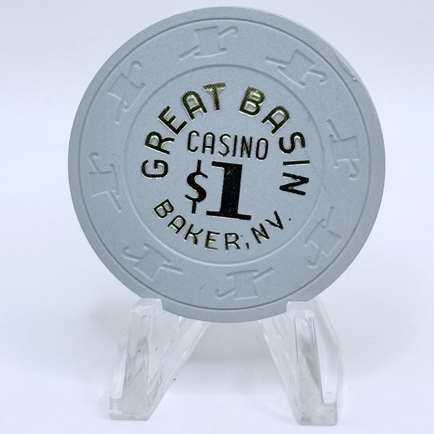 Great Basin Casino Baker Nevada 1981 $1 Casino Chip N2840