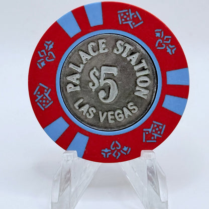Palace Station Las Vegas Nevada 1984 $5 Casino Chip N7762