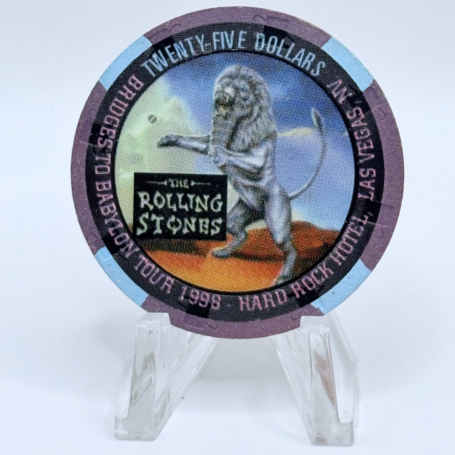 Hard Rock - Las Vegas Las Vegas Nevada 1998 'Rolling Stones' LE $25 Casino Chip N9858