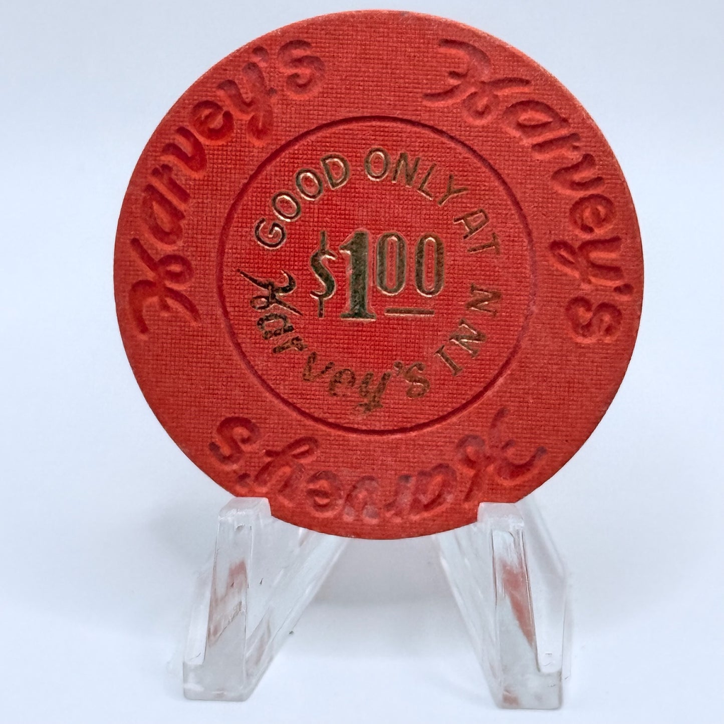 Harvey's Inn Lake Tahoe Nevada 1980 $1 Casino Chip N4761