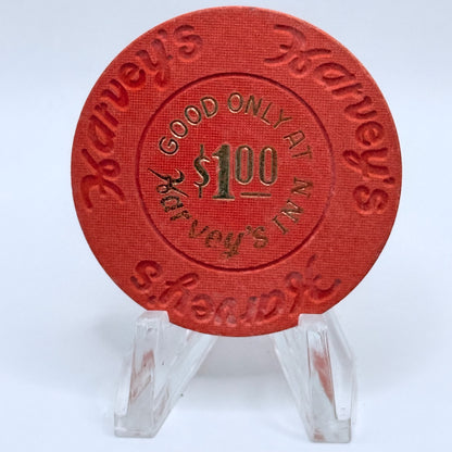 Harvey's Inn Lake Tahoe Nevada 1980 $1 Casino Chip N4761