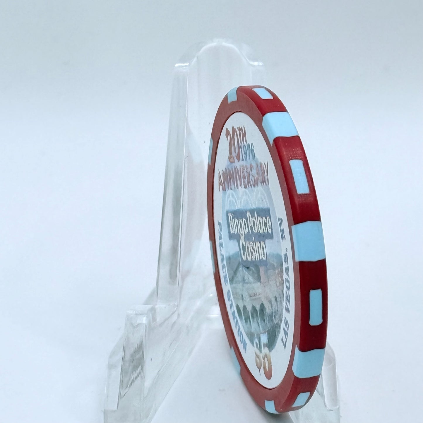 Palace Station Las Vegas Nevada 1996 '20th Anniverary' LE $5 Casino Chip N8936