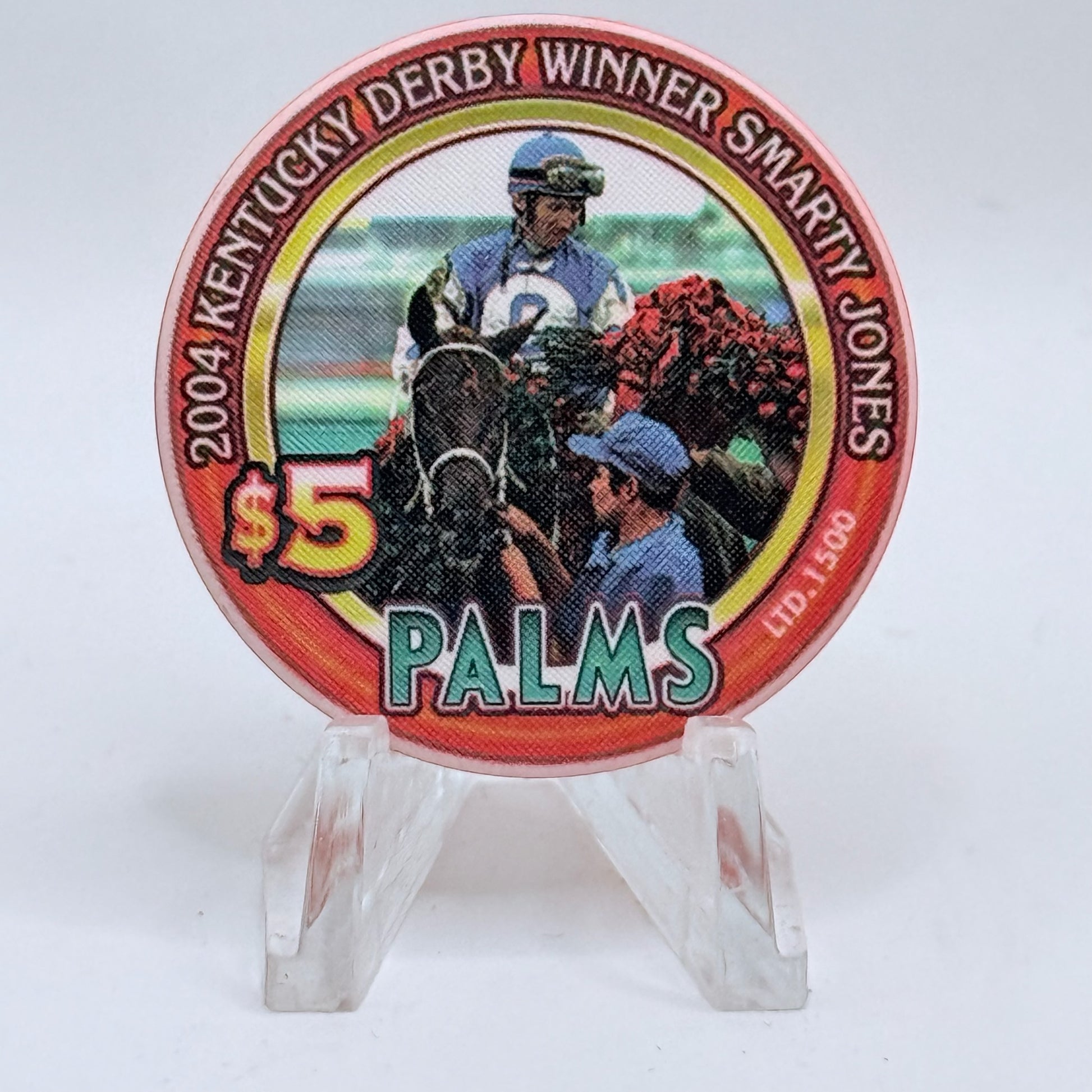 Palms Casino Resort Las Vegas Nevada 2005 'Kentucky Derby' LE $5 Casino Chip E4536