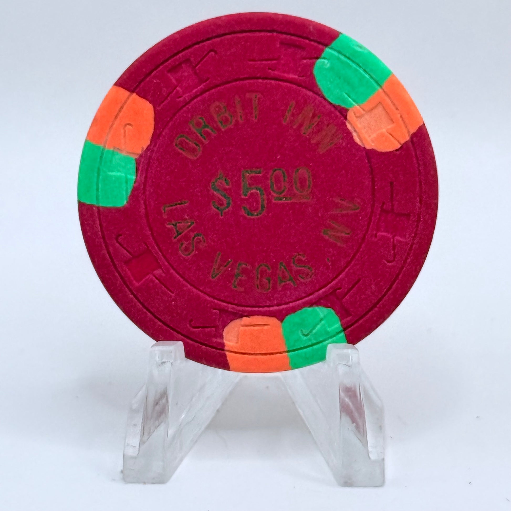 Orbit Inn Las Vegas Nevada 1976 $5 Casino Chip N6203