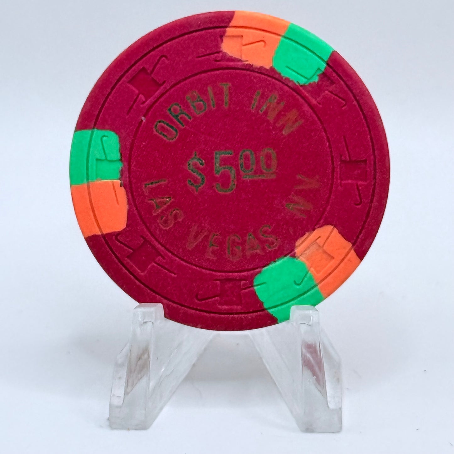 Orbit Inn Las Vegas Nevada 1976 $5 Casino Chip N6203