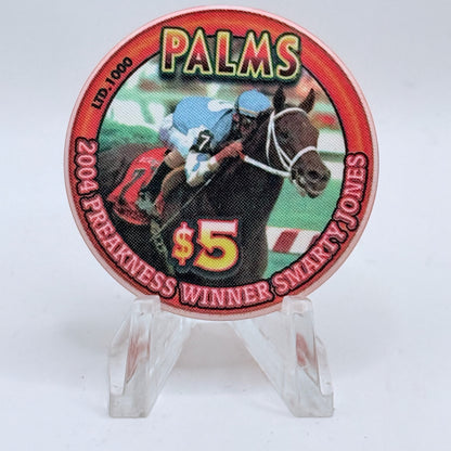 Palms Casino Resort Las Vegas Nevada 2005 'Preakness' LE $5 Casino Chip E4537