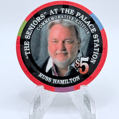 Palace Station Las Vegas Nevada 2002 'Russ Hamilton' Series 100 LE $5 Casino Chip E1821