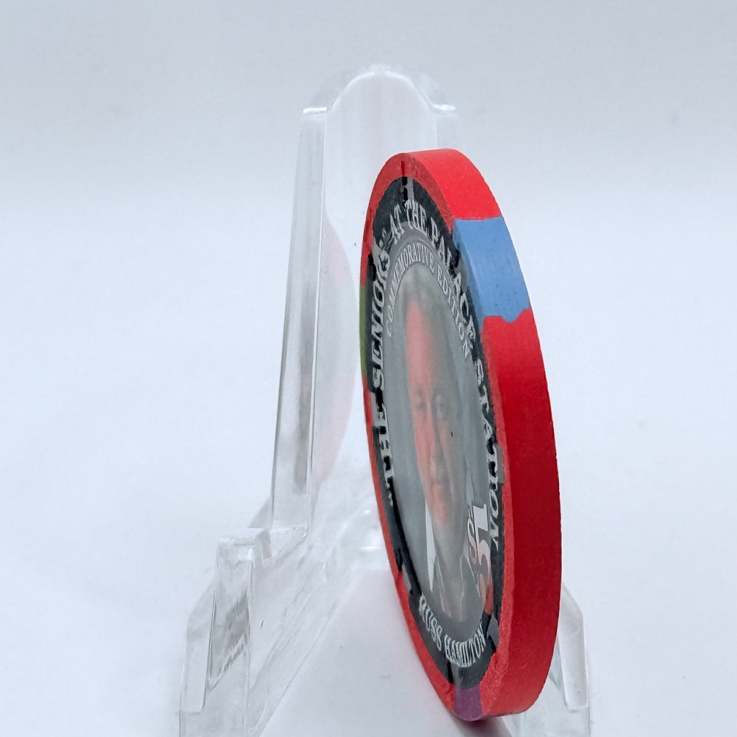 Palace Station Las Vegas Nevada 2002 'Russ Hamilton' Series 100 LE $5 Casino Chip E1821