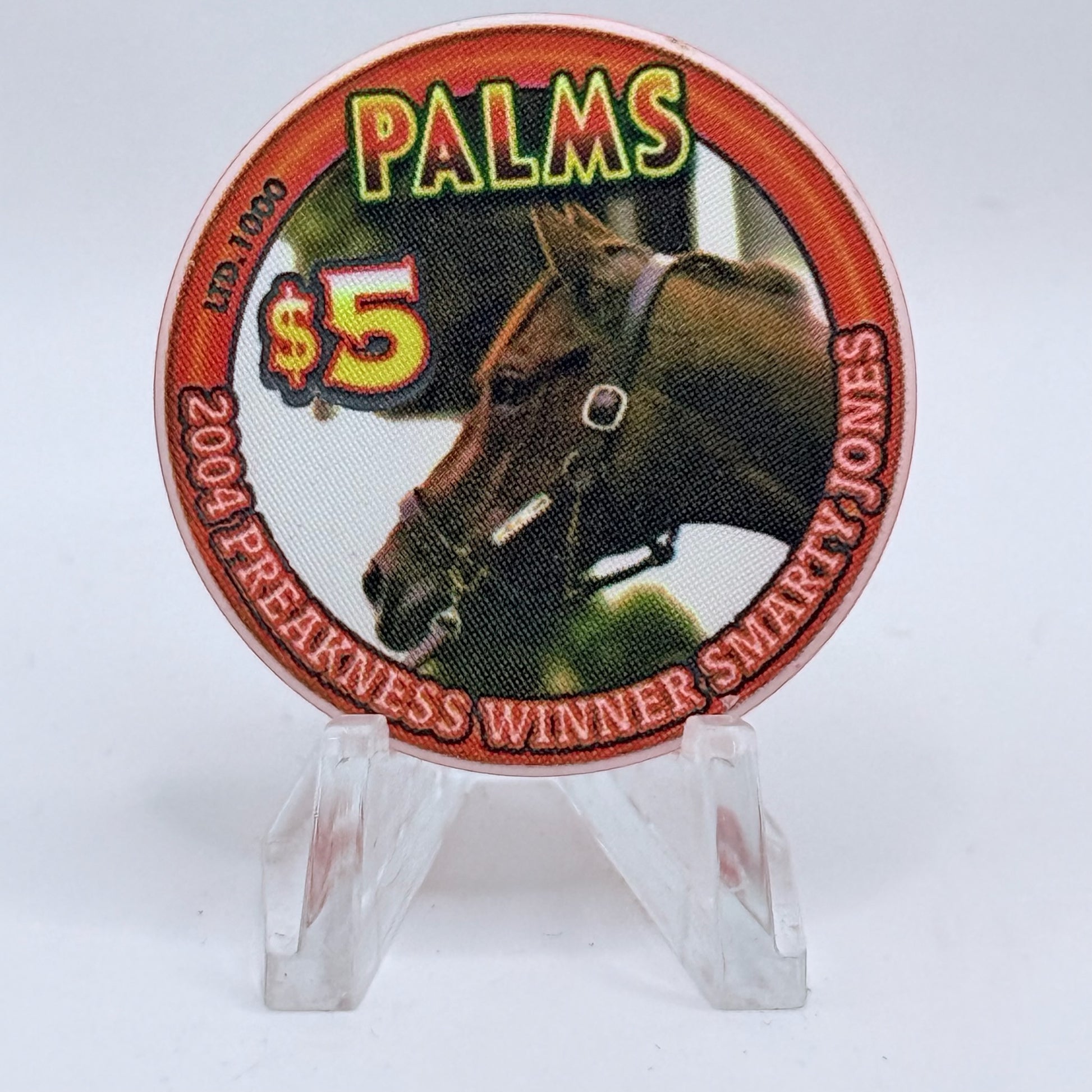 Palms Casino Resort Las Vegas Nevada 2005 'Preakness' LE $5 Casino Chip E4538