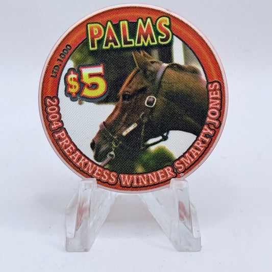 Palms Casino Resort Las Vegas Nevada 2005 'Preakness' LE $5 Casino Chip E4538