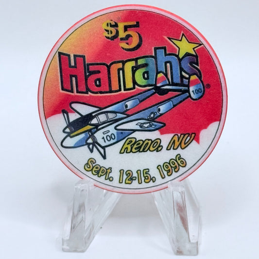 Harrah's Reno Nevada 1996 LE $5 Casino Chip N8528