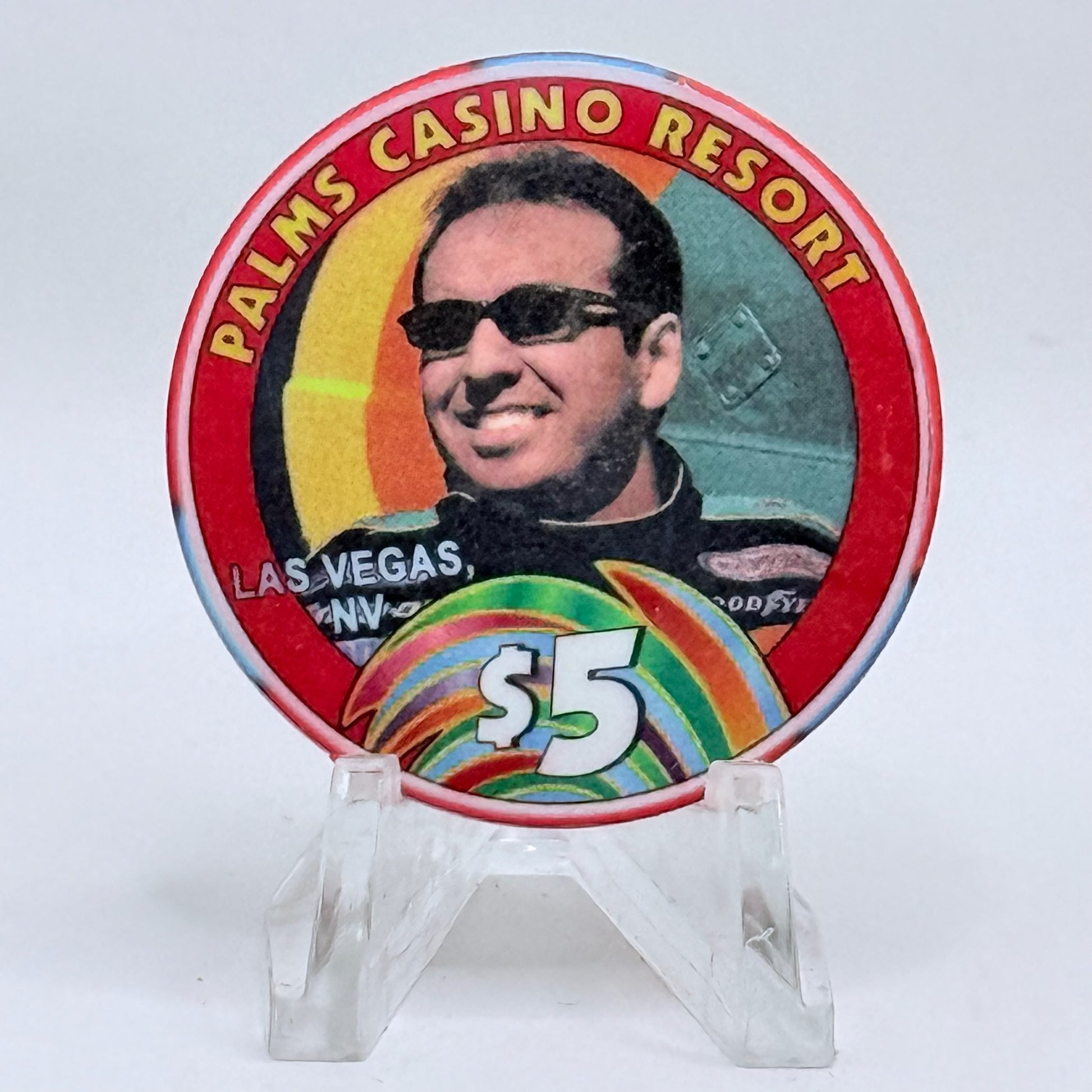 Palms Casino Resort Las Vegas Nevada 2005 'Tony Pedregon' LE $5 Casino Chip E5115