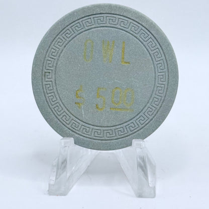 Owl Club Battle Mountain Nevada 1956 $5 Casino Chip N7265