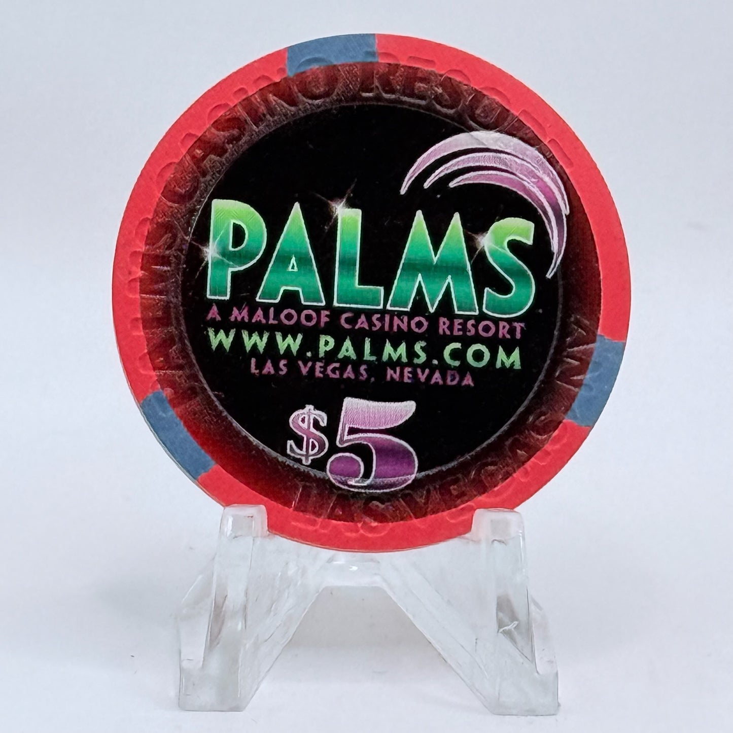 Palms Casino Resort Las Vegas Nevada 2006 'July 4th' LE $5 Casino Chip E6185