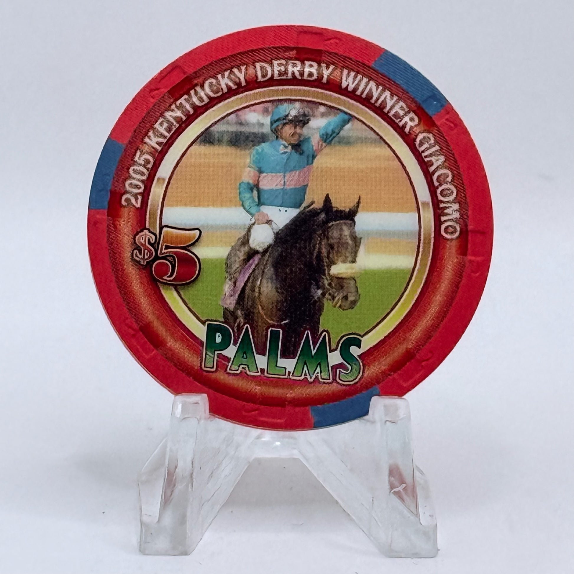 Palms Casino Resort Las Vegas Nevada 2006 'Kentucky Derby' LE $5 Casino Chip E5257