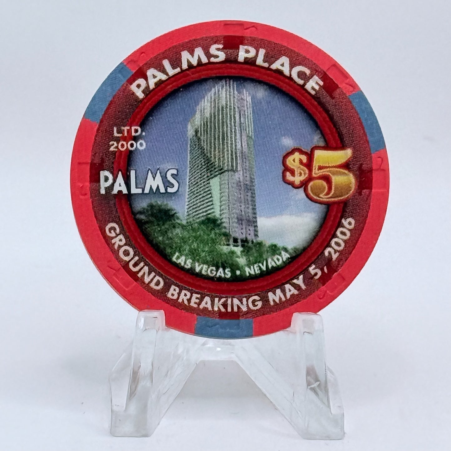 Palms Casino Resort Las Vegas Nevada 2006 LE $5 Casino Chip E5261
