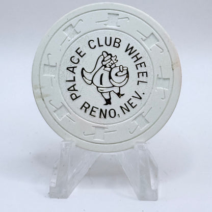 Palace Club Reno Nevada 1970s 'White' Series 301 Roulette Casino Chip N3547
