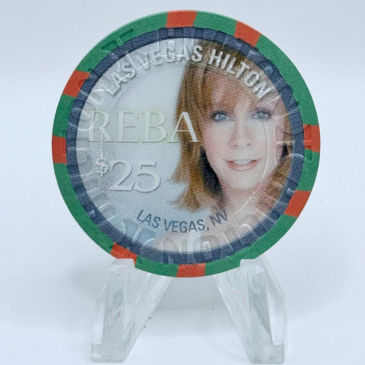 Las Vegas Hilton Las Vegas Nevada 2005 'Reba, Key to the Heart' LE $25 Casino Chip E5310