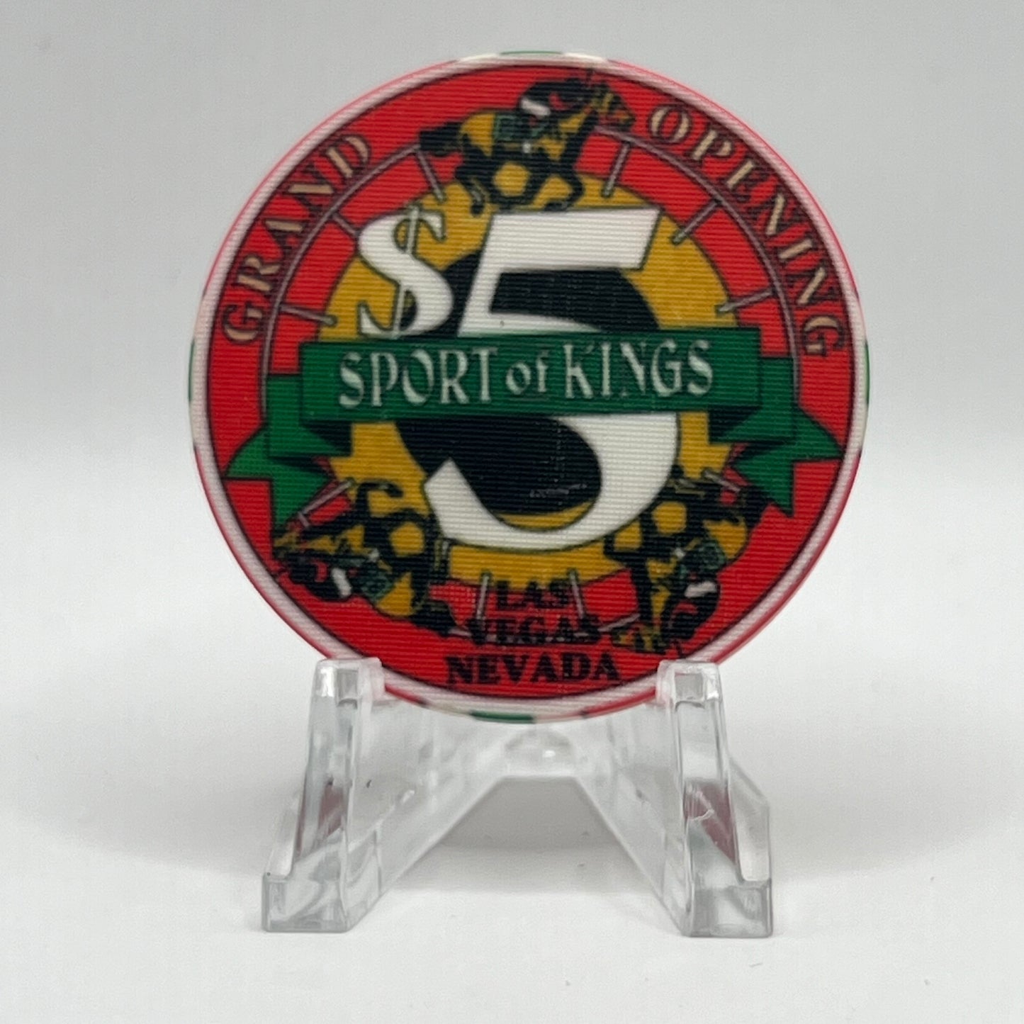 Sport of Kings Las Vegas NV 1992 LE $5 Chip N7049