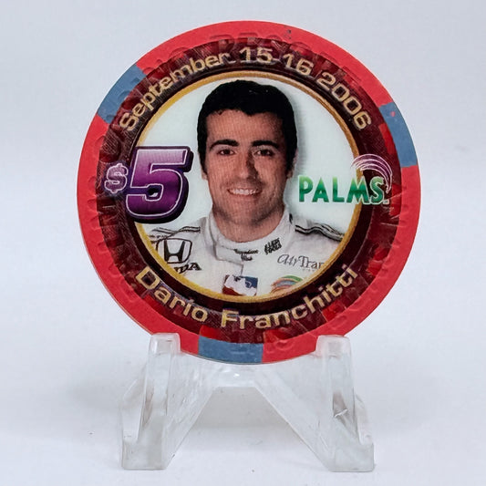 Palms Casino Resort Las Vegas Nevada 2006 'Dario Franchitti' LE $5 Casino Chip E5665