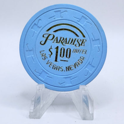 Paradise Hotel Las Vegas Nevada 1976 $1 Casino Chip N2000