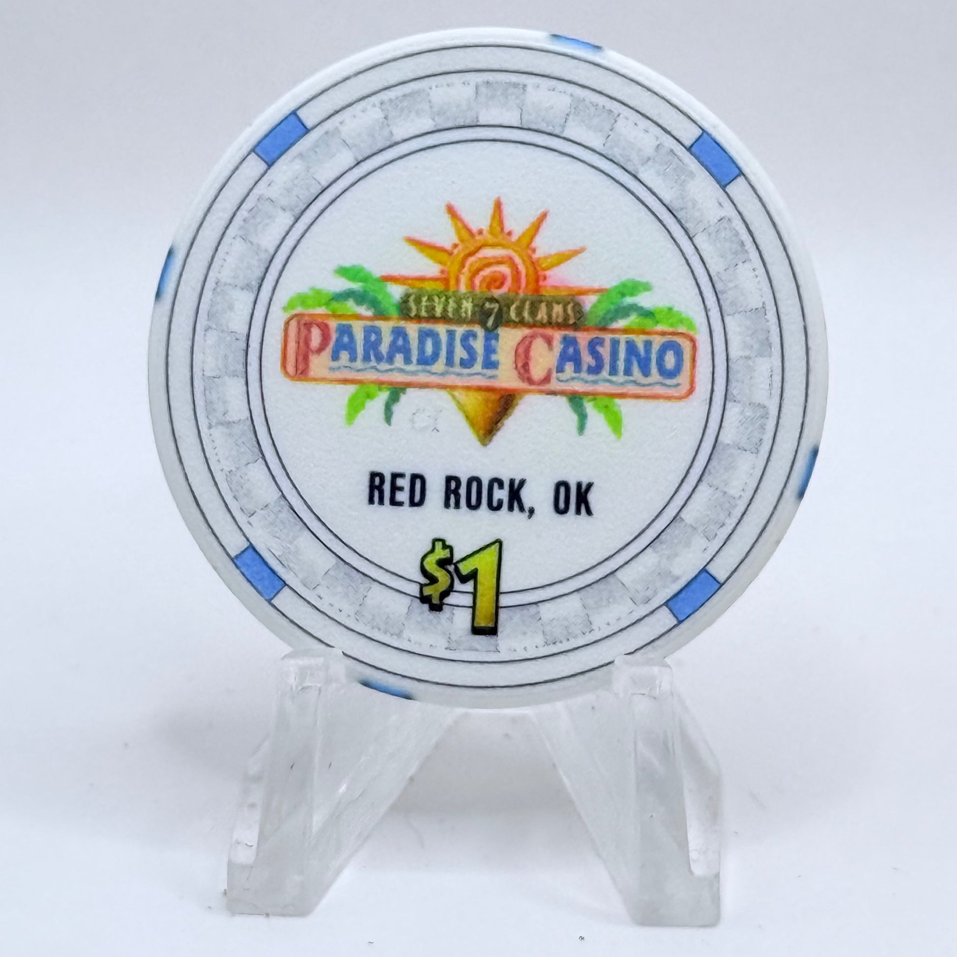 Paradise Casino Red Rock Oklahoma 2006 $1 Casino Chip
