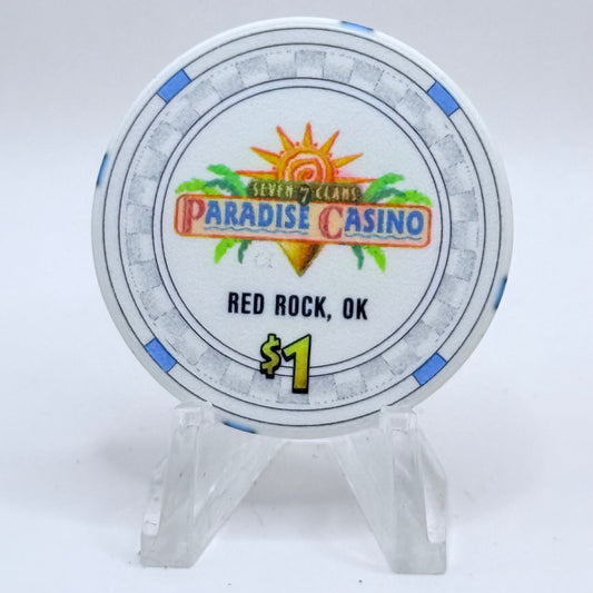 Paradise Casino Red Rock Oklahoma 2006 $1 Casino Chip